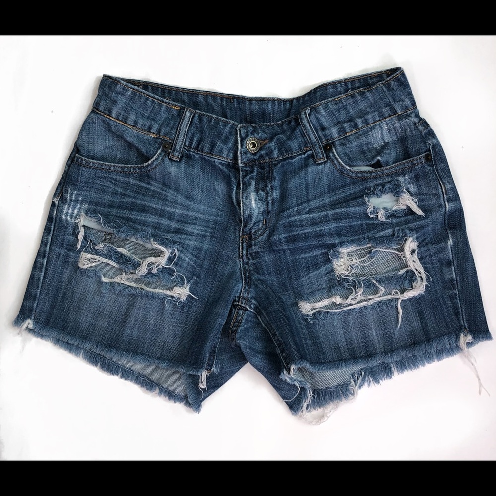 Forever 21 Distressed Jean Shorts